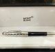 2021 New! Mont Blanc Meisterstuck  Around the World in 80 days Doue Classique Rollerball pen 145 Silver Black barrel (3)_th.jpg